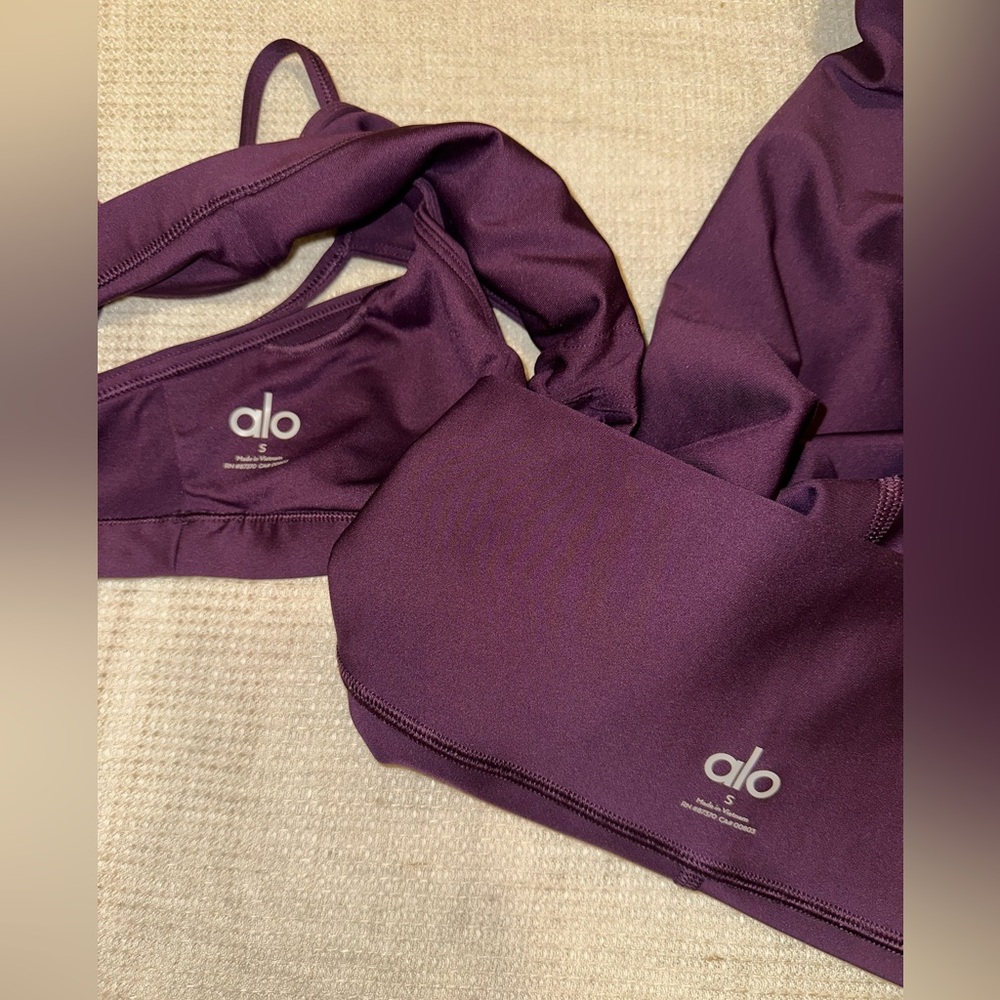 COPY - Purple 7/8 High-Waist Airlift Legging and Airlift Intrigue Bra